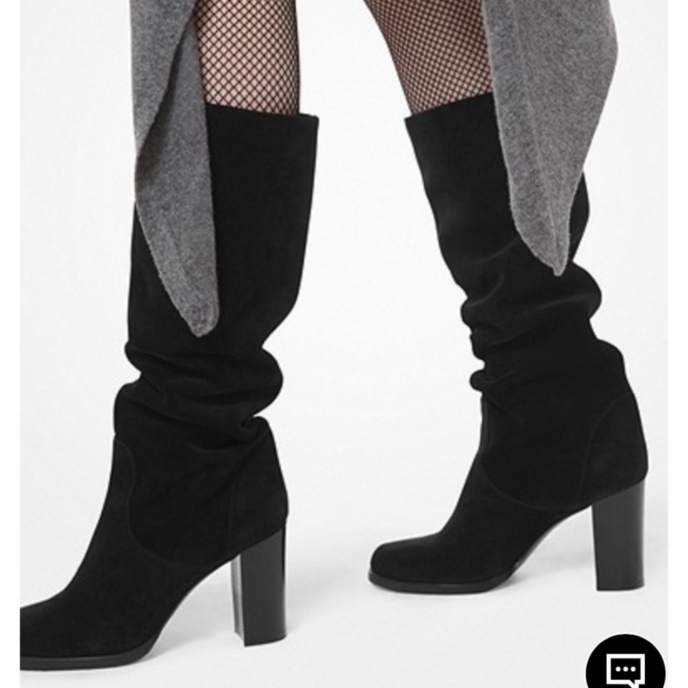 Michael Kors Collection Black Suede Boots